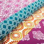 Bohemian Stripe Cotton Reversible Duvet Cover Set