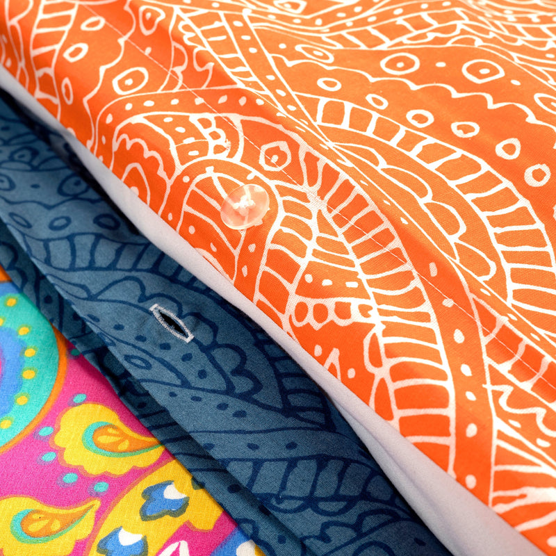 Boho Chic Cotton Duvet Cover 3 Piece Set