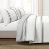 Farmhouse Stripe Cotton Reversible Comforter Set