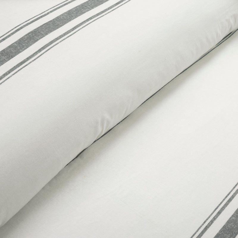 Farmhouse Stripe 100% Cotton Duvet Cover Set