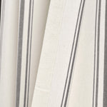 Farmhouse Stripe Yarn Dyed Recycled Cotton Window Curtain Panel Set
