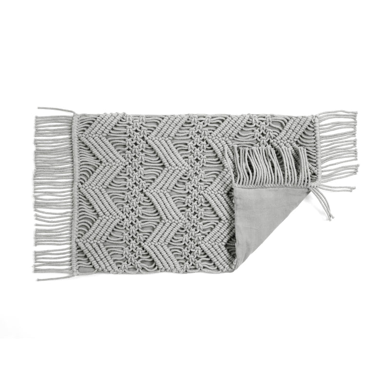 Studio Chevron Macrame Decorative Pillow Cover