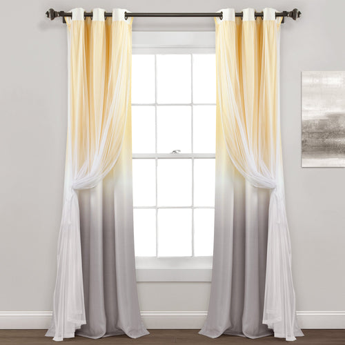 Umbre Fiesta Sheer/Light Filtering Window Curtain Panel