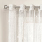 Night Sky String Thread Window Curtain Panel