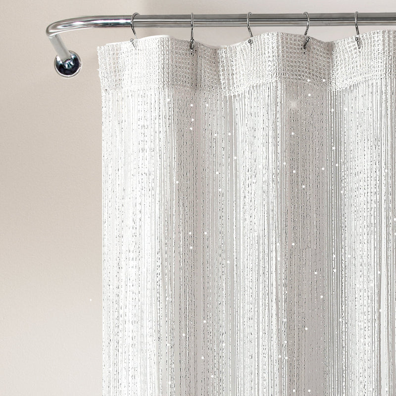 Night Sky String Thread With Peva Lining Shower Curtain Set