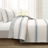 Farmhouse Stripe Reversible Cotton Quilt Set