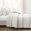 Farmhouse Stripe Reversible Cotton Quilt Set