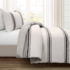 Farmhouse Stripe Cotton Reversible Comforter Set