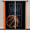 Basketball Game Window Curtain Panel Set