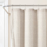 Farmhouse Textured Sheer With Peva Lining Shower Curtain Set