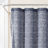 Farmhouse Textured Sheer With Peva Lining Shower Curtain Set