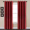 Faux Silk 100% Blackout Window Curtain Panel