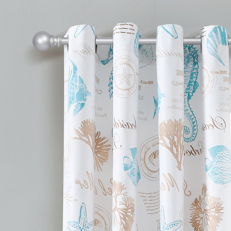 Harbor Life Light Filtering Window Curtain Panel Set