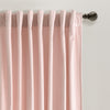 Prima Velvet Solid Back Tab Rod Pocket Light Filtering Window Curtain Panel Set