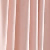 Prima Velvet Solid Back Tab Rod Pocket Light Filtering Window Curtain Panel Set