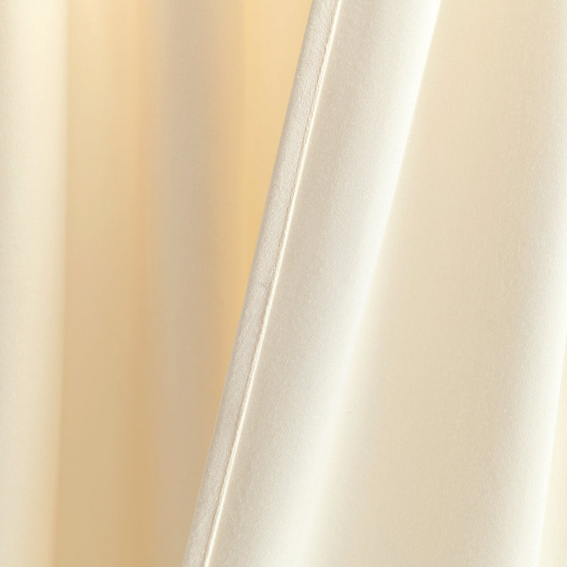 Prima Velvet Solid Back Tab Rod Pocket Light Filtering Window Curtain Panel Set