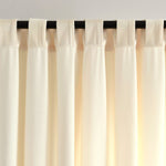 Prima Velvet Solid Back Tab Rod Pocket Light Filtering Window Curtain Panel Set