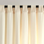 Prima Velvet Solid Back Tab Rod Pocket Light Filtering Window Curtain Panel Set