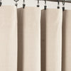 Linen Button Lined 100% Blackout Window Curtain Panel