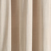 Linen Button Lined 100% Blackout Window Curtain Panel