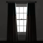 Linen Button Lined 100% Blackout Window Curtain Panel