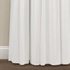 Linen Button Lined 100% Blackout Window Curtain Panel