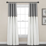 Linen Button Lined 100% Blackout Window Curtain Panel