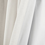 Linen Button Lined 100% Blackout Window Curtain Panel