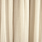 Linen Button Lined 100% Blackout Window Curtain Panel