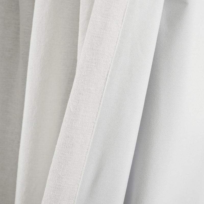 Linen Button Lined 100% Blackout Window Curtain Panel