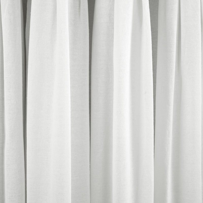 Linen Button Lined 100% Blackout Window Curtain Panel