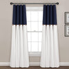 Linen Button Lined 100% Blackout Window Curtain Panel