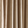 Prima Velvet Solid Grommet Light Filtering Window Curtain Panel Set