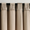 Prima Velvet Solid Back Tab Rod Pocket Light Filtering Window Curtain Panel Set