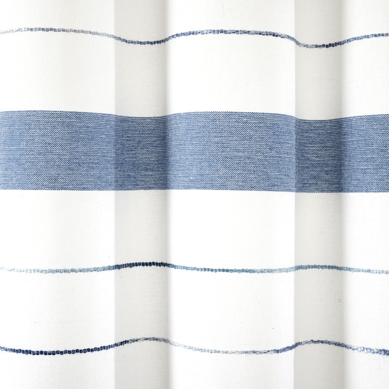 Chic Stripe Yarn Dyed Eco-Friendly Recycled Cotton Shower Curtain
