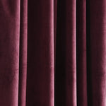 Prima Velvet Solid Grommet Light Filtering Window Curtain Panel Set