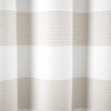 Boho Tassel Stripe Yarn Dyed Recycled Cotton Shower Curtain