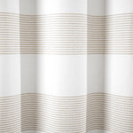 Boho Tassel Stripe Yarn Dyed Recycled Cotton Shower Curtain