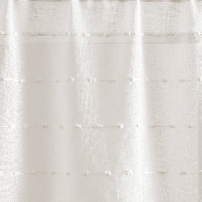 Farmhouse Textured Sheer Valance