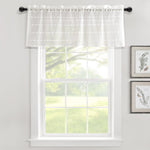 Farmhouse Textured Sheer Valance