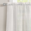 Farmhouse Textured Sheer Kitchen Window Tiers Set