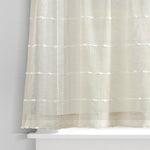 Farmhouse Textured Sheer Kitchen Window Tiers Set