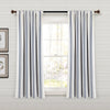 Farmhouse Stripe Yarn Dyed Recycled Cotton Window Curtain Panel Set