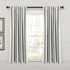 Farmhouse Stripe Yarn Dyed Recycled Cotton Window Curtain Panel Set