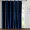 Prima Velvet Solid Ultra Wide Light Filtering Window Curtain Panel