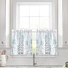 Aprile Faux Linen Kitchen Window Tiers Set