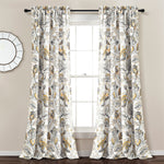 Cynthia Jacobean Light Filtering Window Curtain Set