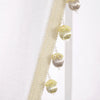 Luxury Vintage Velvet & Sheer With Border Pompom Trim Window Curtain Panel