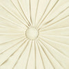 Round Pleated Soft Velvet Decorative Pillow