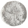 Star Embroidery Crushed Velvet Round Decorative Pillow